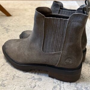 Timberland Women's Charcoal Suede Ankle Booties